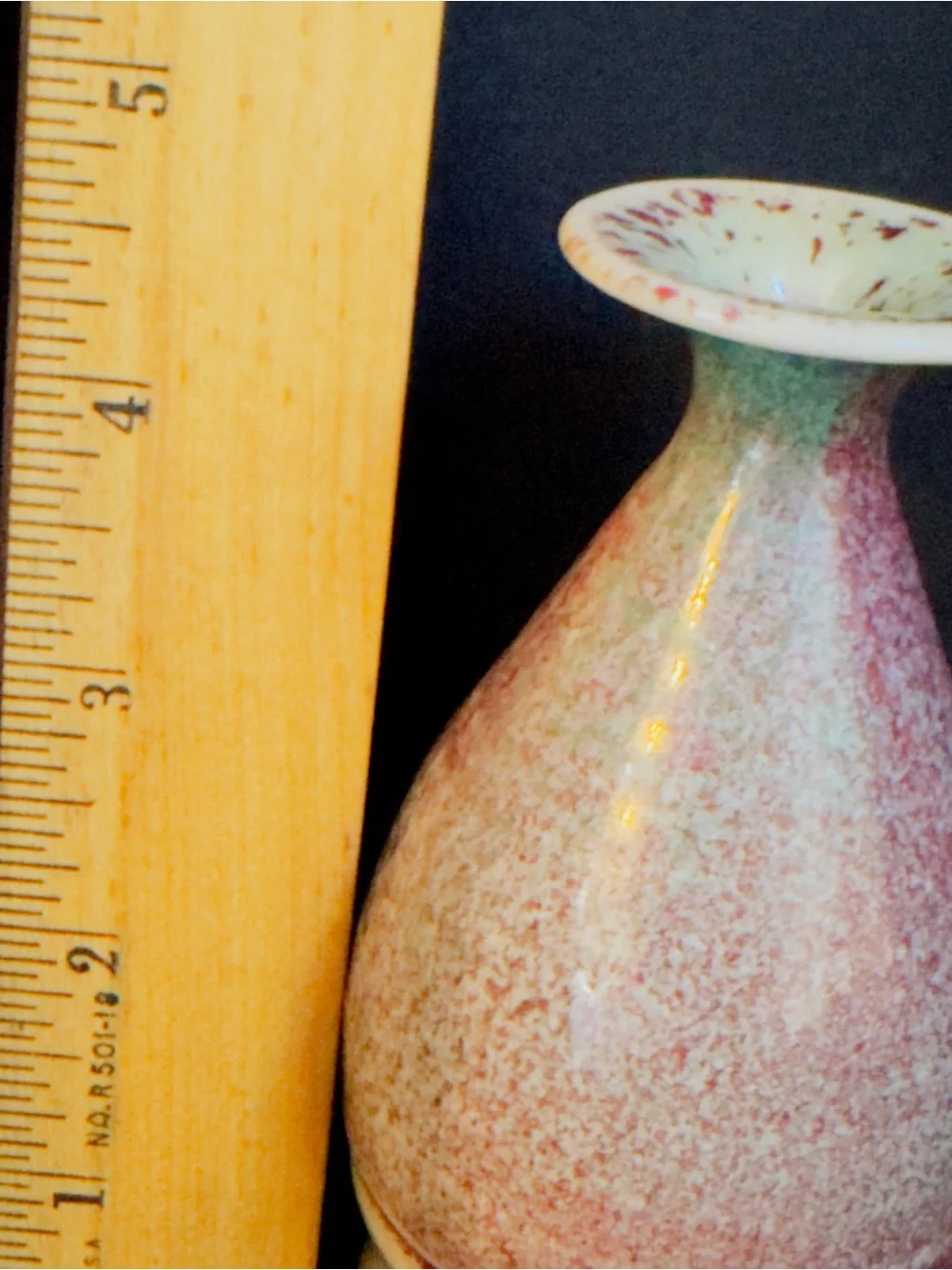Handmade Miniature Bud Vase Signed Small Neck For One Flower 3 Colors Ombre Pink